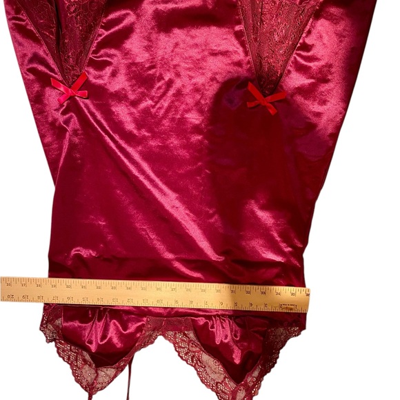 Sexy NWT maroon lace nightie & thong - Picture 8 of 15